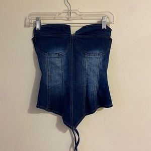 Denim Corset
